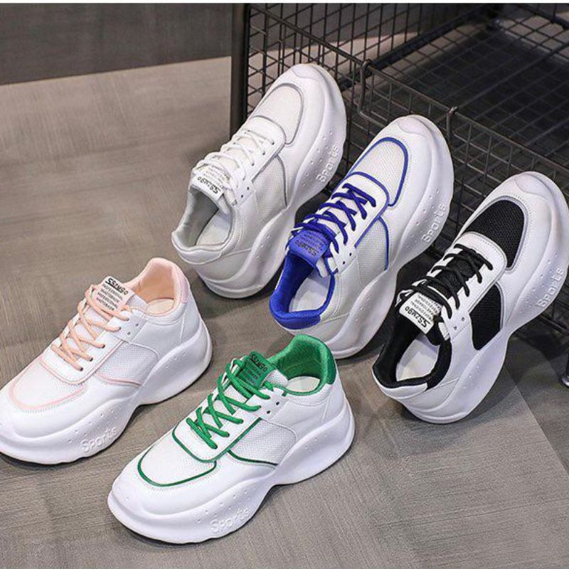 BISA COD &gt;&gt;&gt; 3113 Sepatu Wanita Model SSMZ Sneakers Kekinian