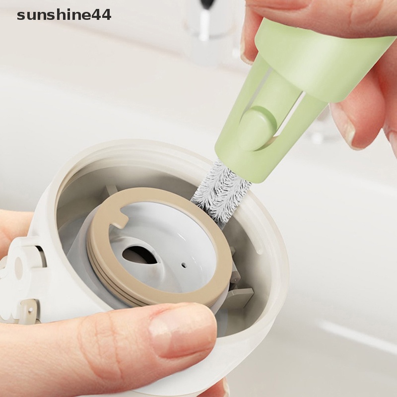 Sunshine Sikat Pembersih 3in1 Cup Scrubber Gagang Panjang Lazy Bottles Brush Washing Brush ID