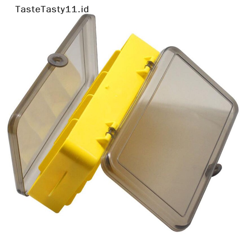 Tastetasty Kotak Pancing Pancing Dua Sisi Tahan Air Portabel Wadah Penyimpanan Pemikat Pancing.