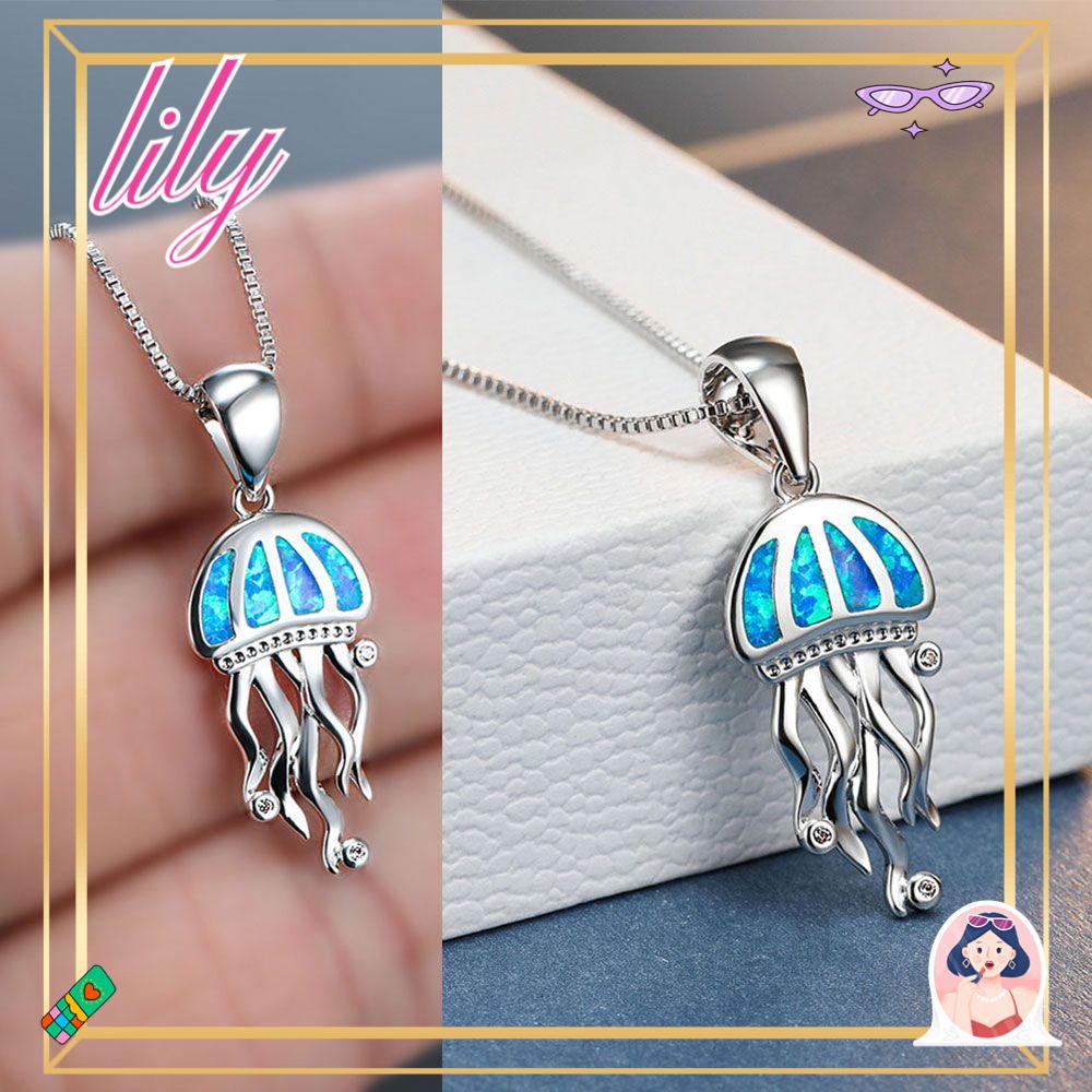 Kalung LILY Fashion Ubur-Ubur Perhiasan Hewan Perempuan