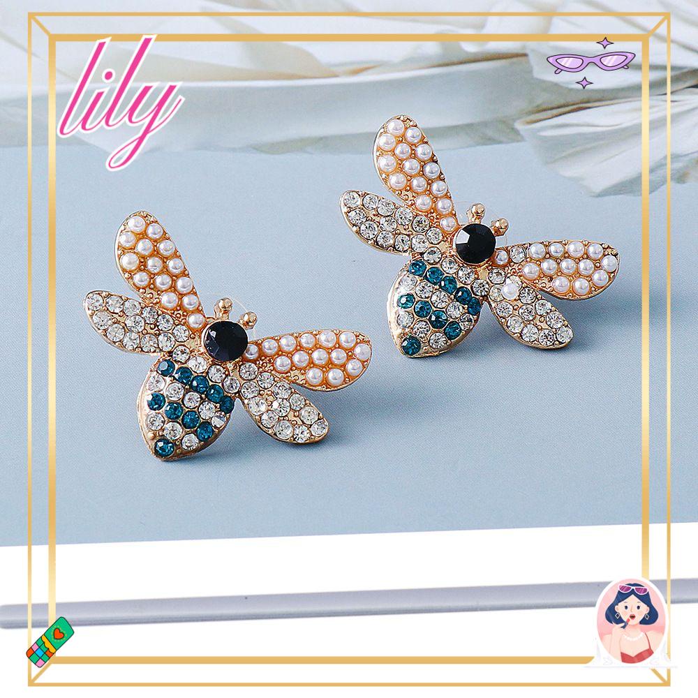 Anting LILY Untuk Gadis Hadiah Perhiasan Wanita Anting Lebah Hari Valentine