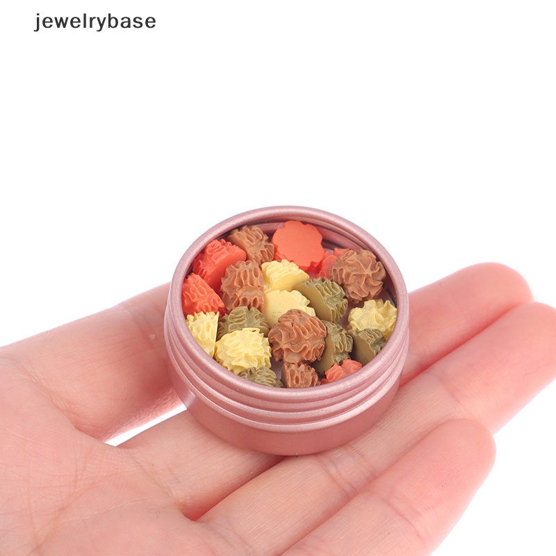 [jewelrybase] 1set 1: 12rumah Boneka Miniatur Cookies Cream Bunga Biskuit Dengan Kotak Motif Kartun Model Kotak Hadiah Dekorasi Rumah Mainan Aksesoris Rumah Boneka Butik