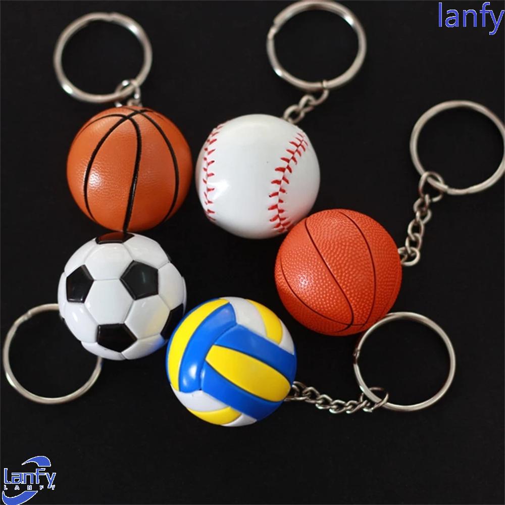 Lanfy Gantungan Kunci Bentuk Bola Sepak / Voli / Baseball / Sepakbola