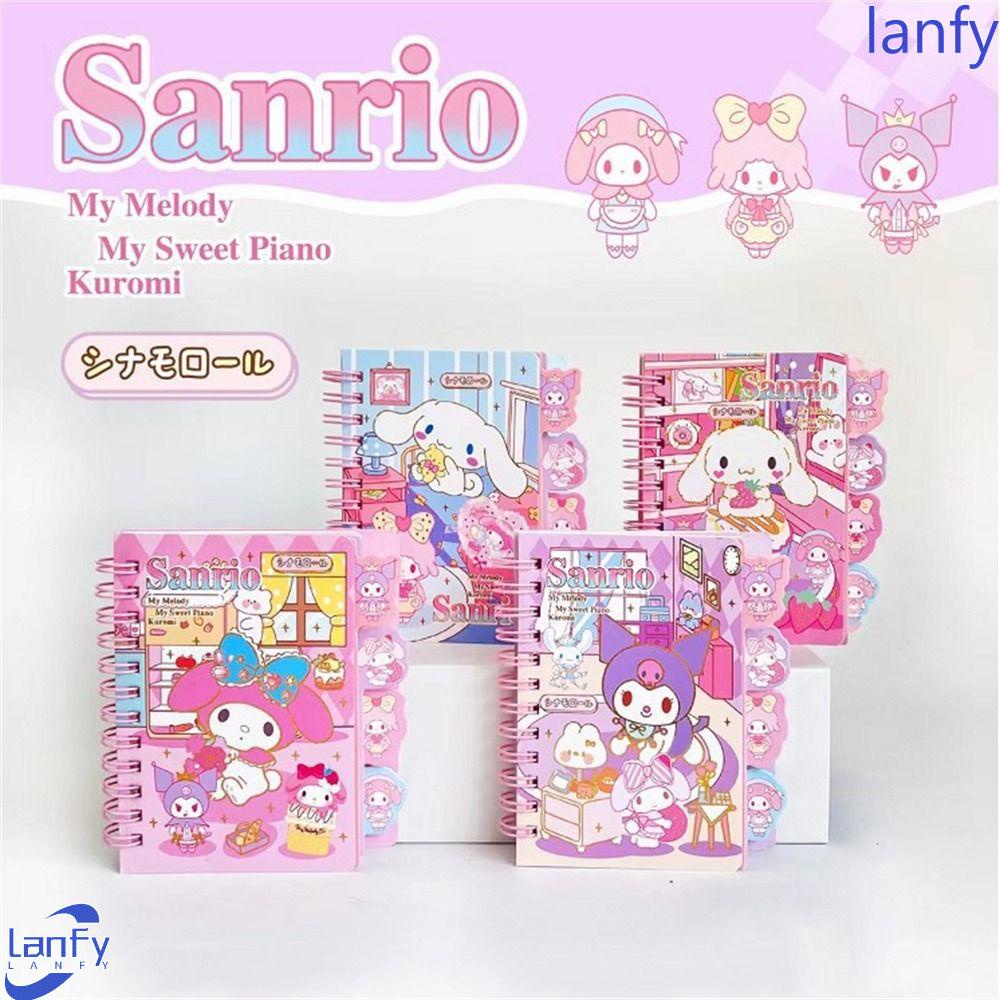 Lanfy Kuromi Notebook Kawaii Stationery Weekly Planner Pompompurin Agenda Buku Memo Siswa