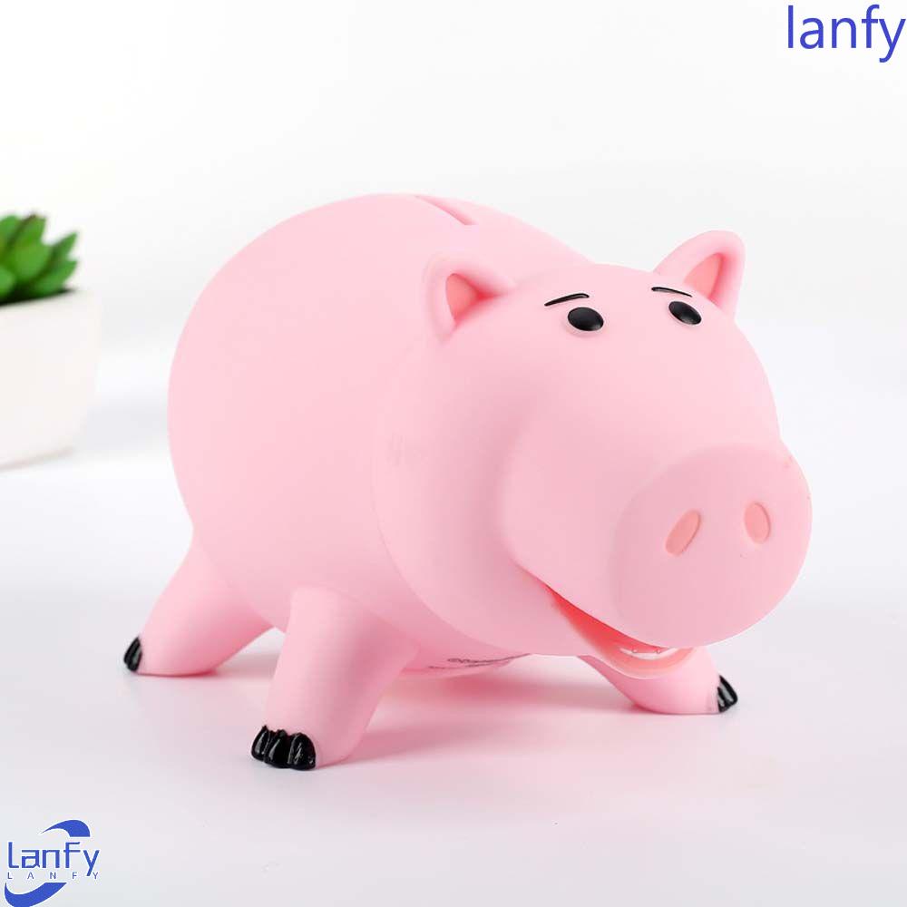 Lanfy Action Figure Patung Anime Hamm the Piggy Model Mainan Dekorasi Desktop Ornamen Rumah Model Anime