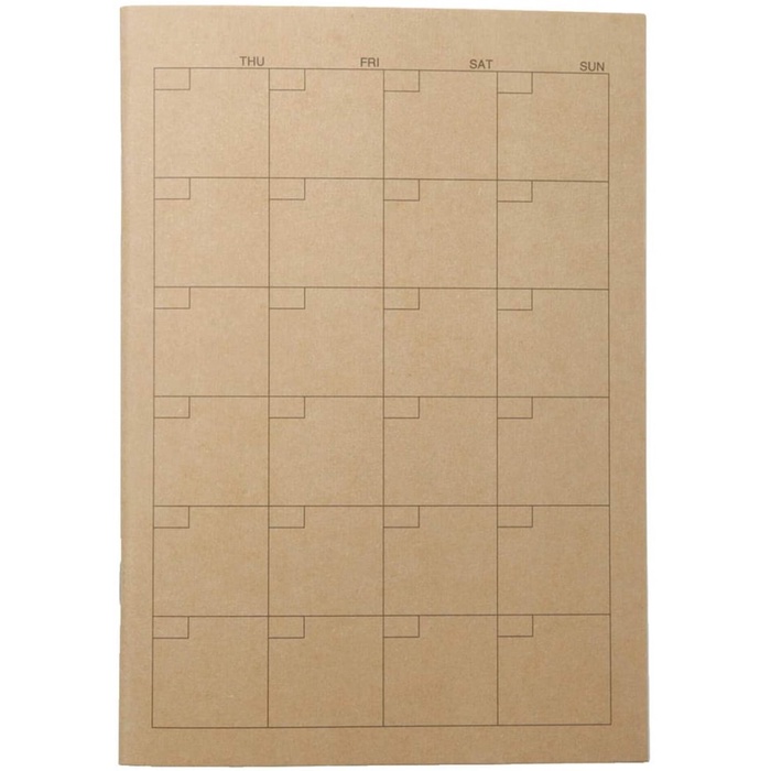 

MUJI - Monthly / Weekly Notebook A5 - Planner - Agenda - weekly