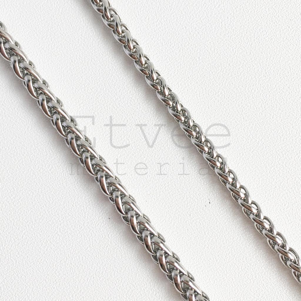 (METERAN) Rantai keel chain kalung gelang cowo stainless steel titanium