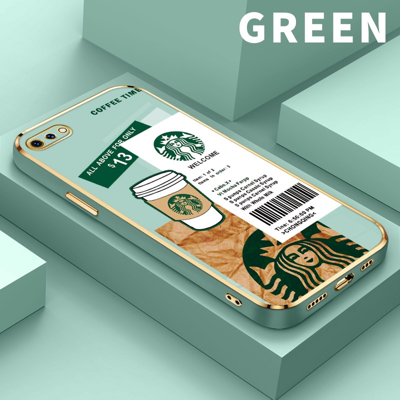 Case Casing Hp For Realme C11 2020 C2 2019 C2s C3 Narzo 10A 20A For Oppo A1k Softcase Mode Starbucks