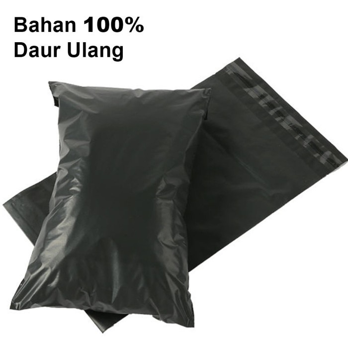 Plastik Polymailer Plastik Packing Polymailer EKONOMIS 17x30 cm Hitam