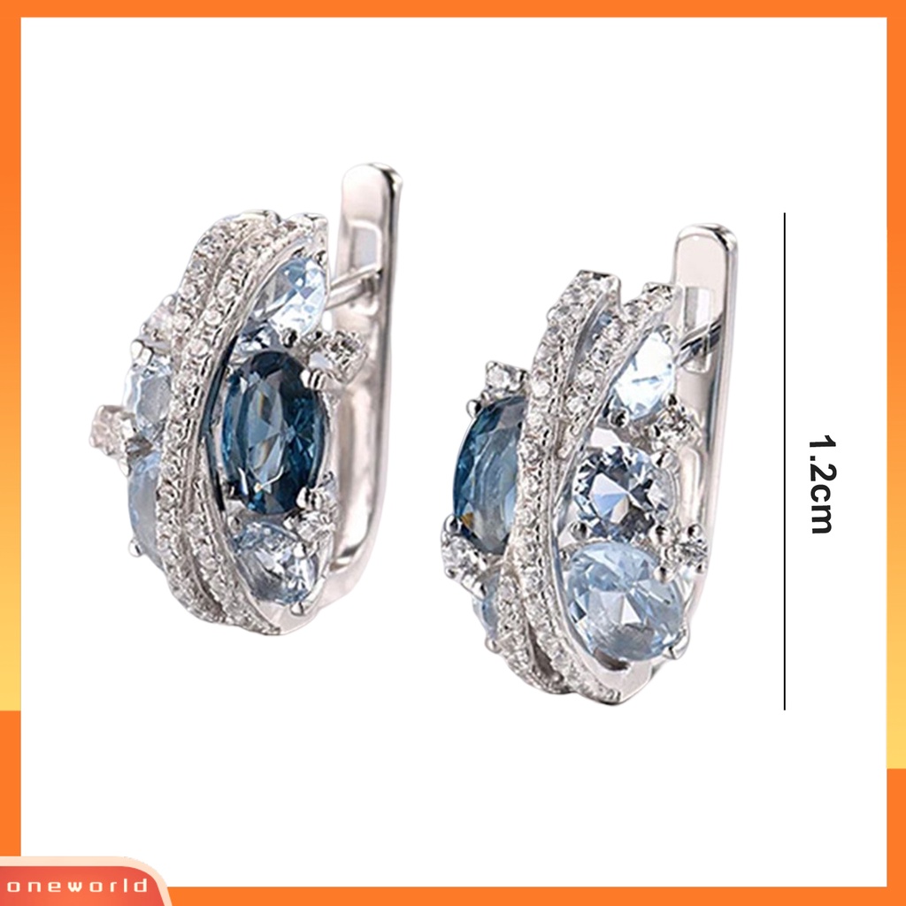 [EONE] 1pasang Anting Pejantan Double-Layer Berbentuk X Berongga Berkilau Temperamen Berlian Imitasi Dekorasi Tahan Luntur Retro Kreatif Cubic Zirconia Earrings Perhiasan Aksesori