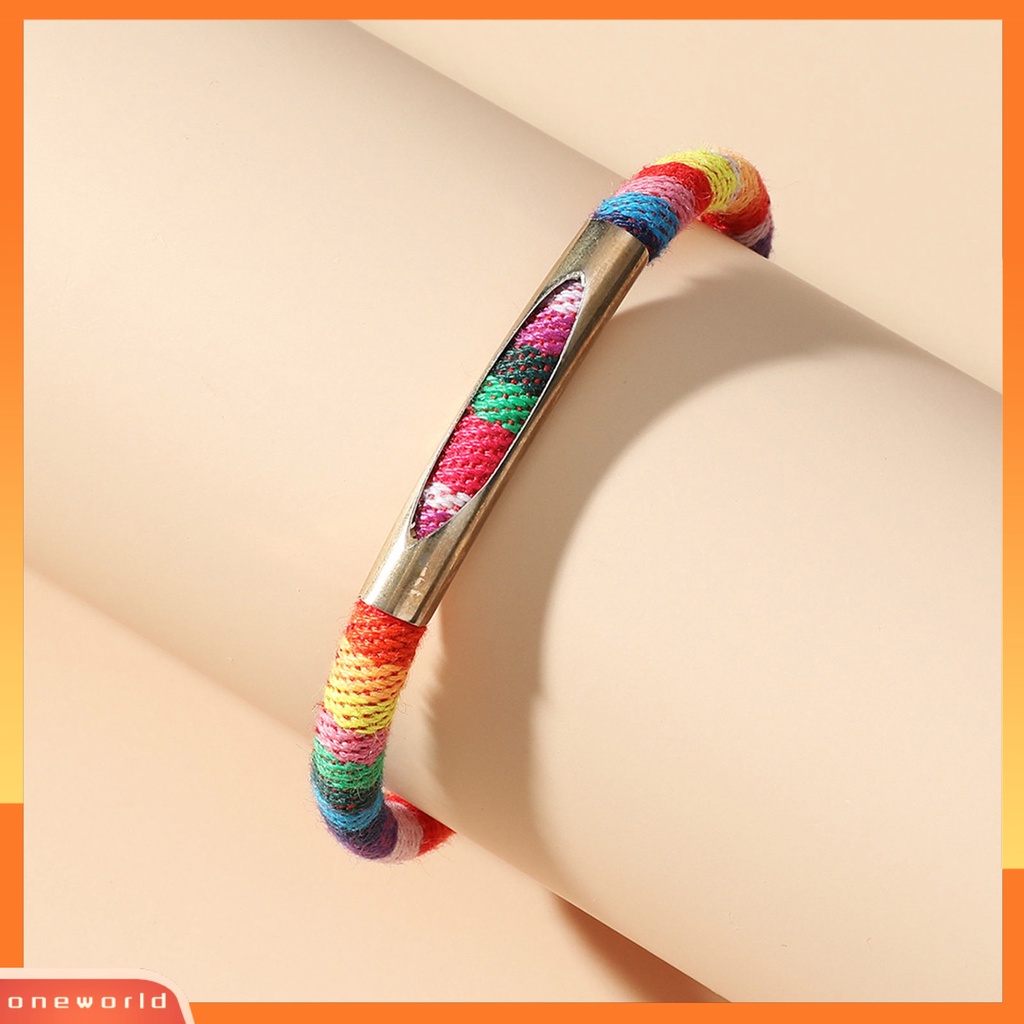 [EONE] Fashion Gelang Ringan Kerajinan Tangan Indah Daya Serap ic Kepang Gelang Untuk Hadiah