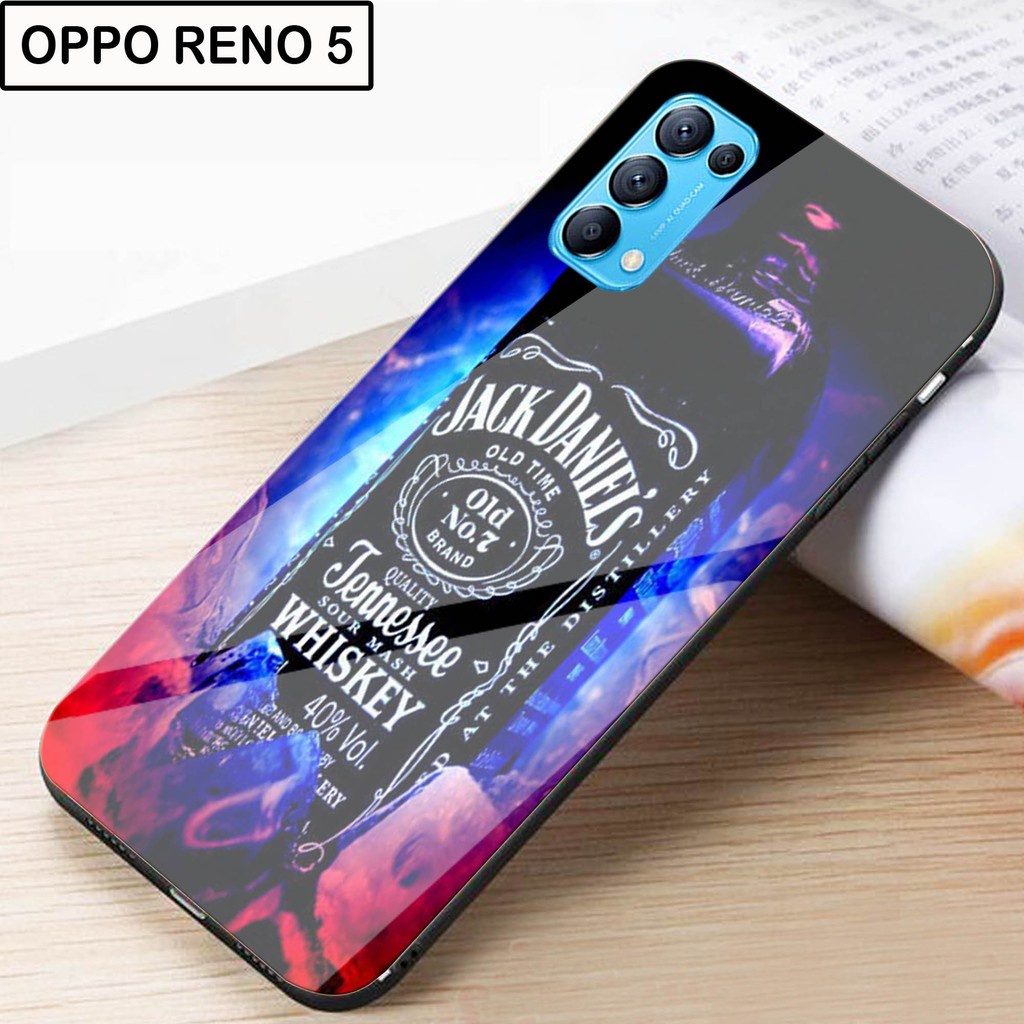 GLASS Softcase Kaca Oppo Reno 5 - Case Hp Oppo Reno 5 - Casing Hp Oppo Oppo Reno 5