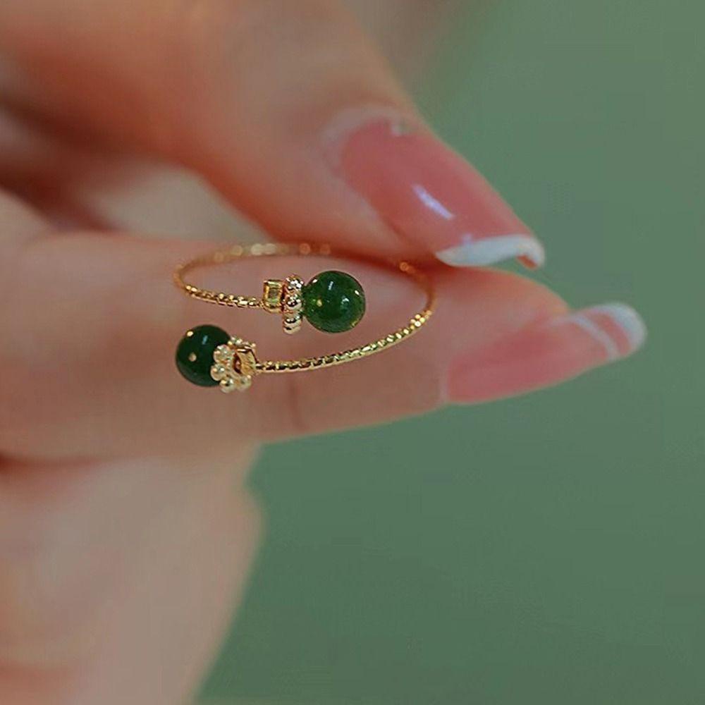 Mxbeauty Wanita Pembukaan Cincin Elegan Pesona Indah Kupu-Kupu Niche Desain Gadis Hadiah Tembaga Retro Vintage Ring