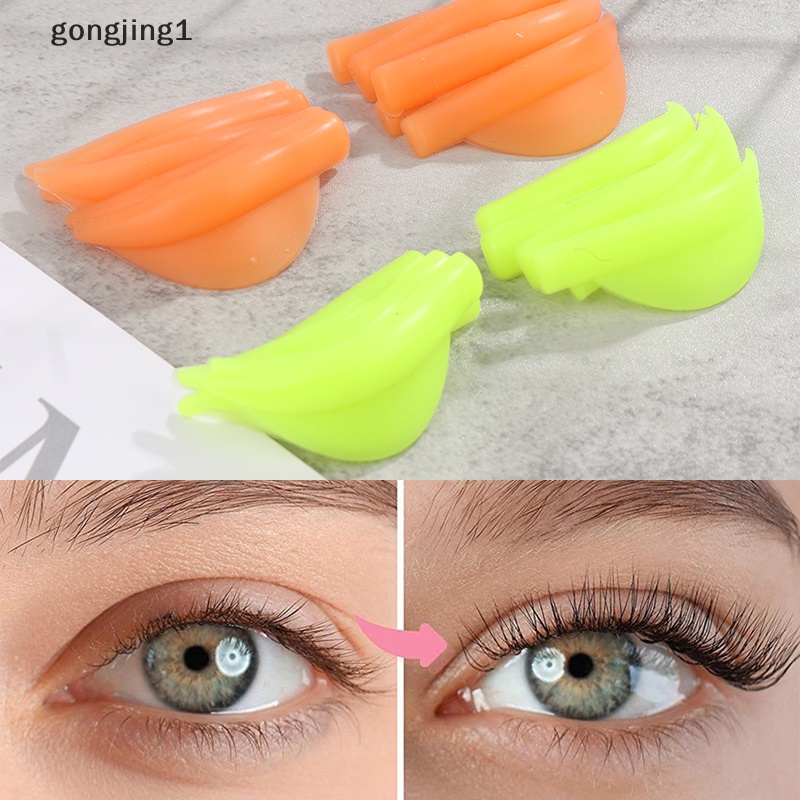 Ggg 5pasang/pak Silicone Eyelash Perm Pad Daur Ulang Bulu Mata Batang Penjepit Bulu Mata ID