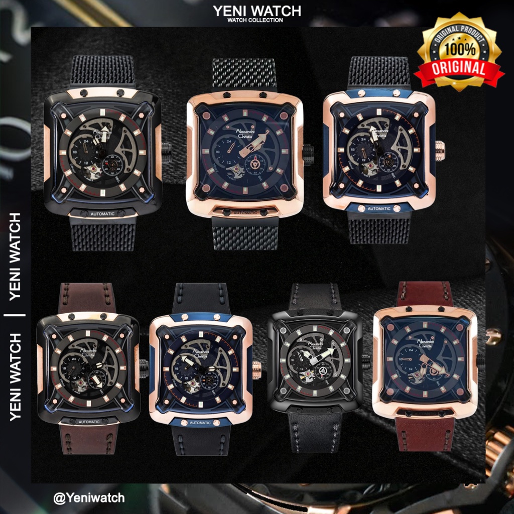 Alexandre Christie Ac 3030 / Ac 3039 Automatic Jam Tangan Pria Original Garansi Resmi 1 Tahun