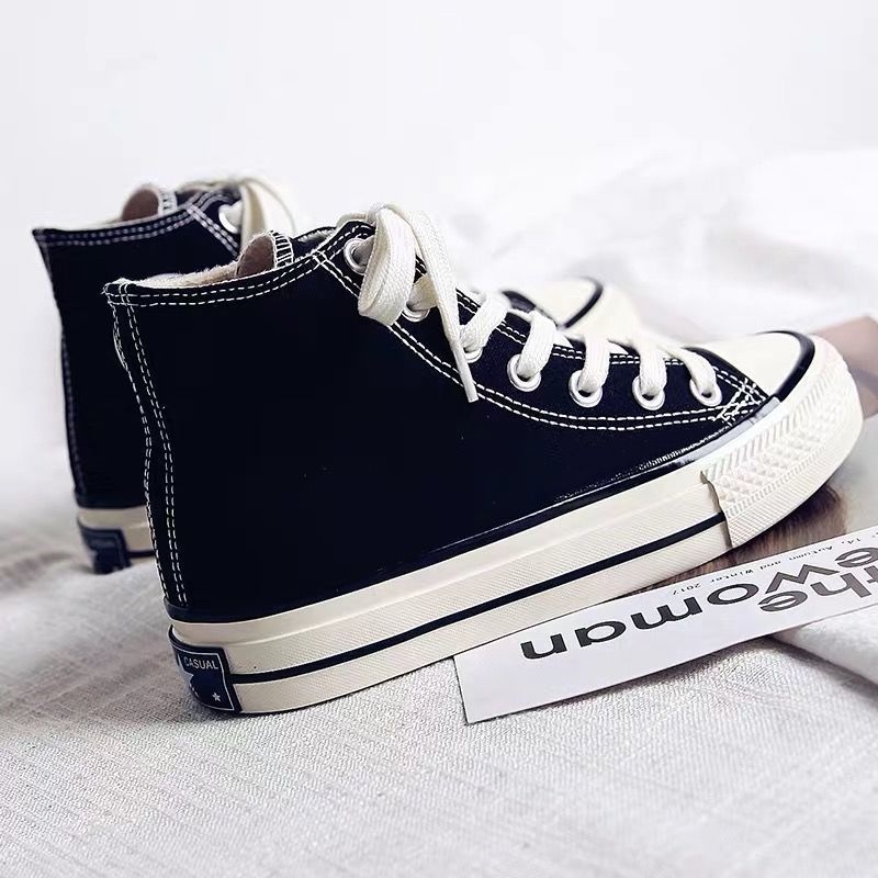 CaniKorea &quot;Free Box&quot; (Size 40-44) Sepatu Pria Canvas Ankle High Casual Fashion Import 8105