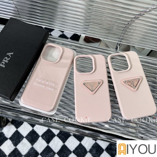 3d Prad Shaped Soft Phone Case Untuk iPhone 14 Pro Max13 12 11 ProMax Xs Max Xr X Xs Casing Silikon Cair Cover