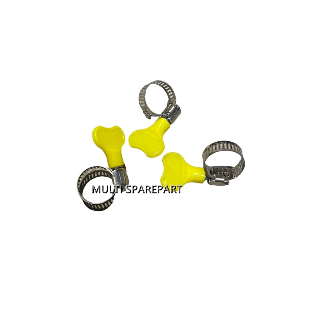 Klep Cincin Kuning Klem Kuping pengunci regulator gas / air 7/8 inch