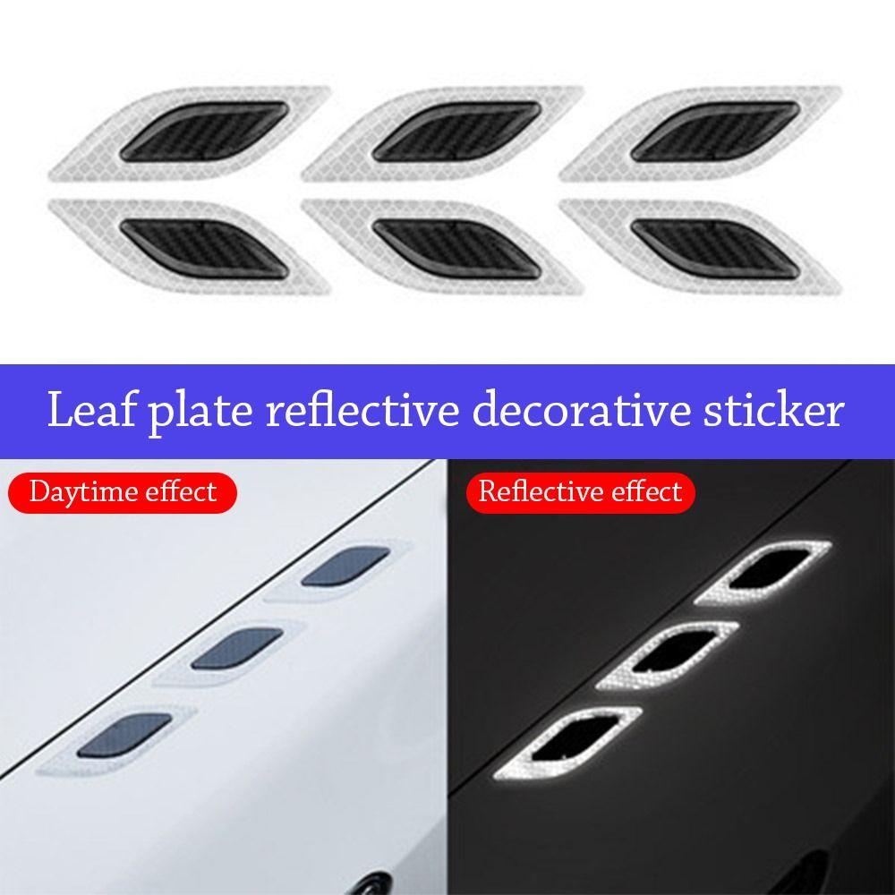 POPULAR 12pcs /Set Stiker Reflektif Mobil Untuk Motor Self-adhesive Luminous Sign Tape