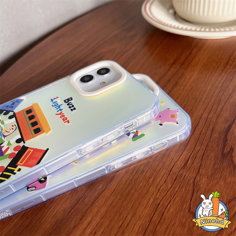 IPHONE Casing Kompatibel Untuk Iphone14 13 12 11 Pro Max X Xr Xs Max8 7 Plus SE 2020 Casing Handphone branded Toy Story Buzz Lightyear Phone Case Shockproof Bumper Soft Case Cover Pelindung