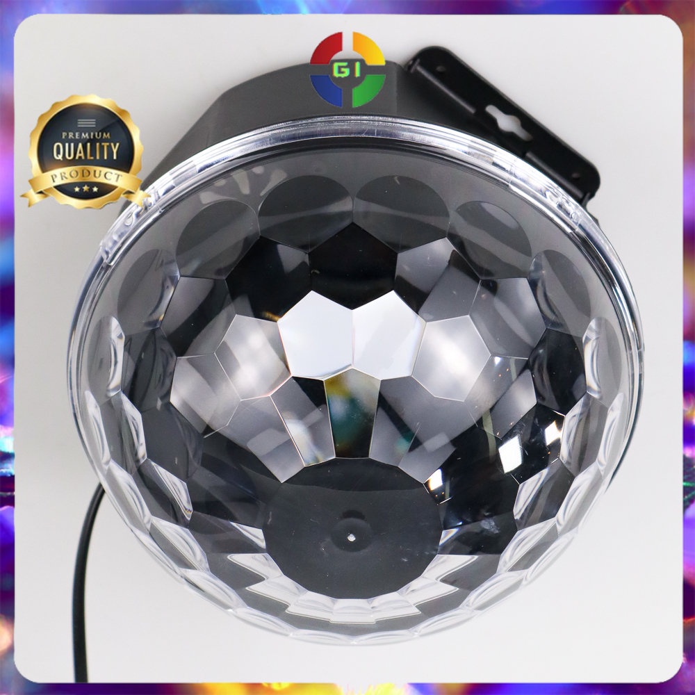 Lampu Proyektor Disco Sensor Suara LED RGB 20W 240V White