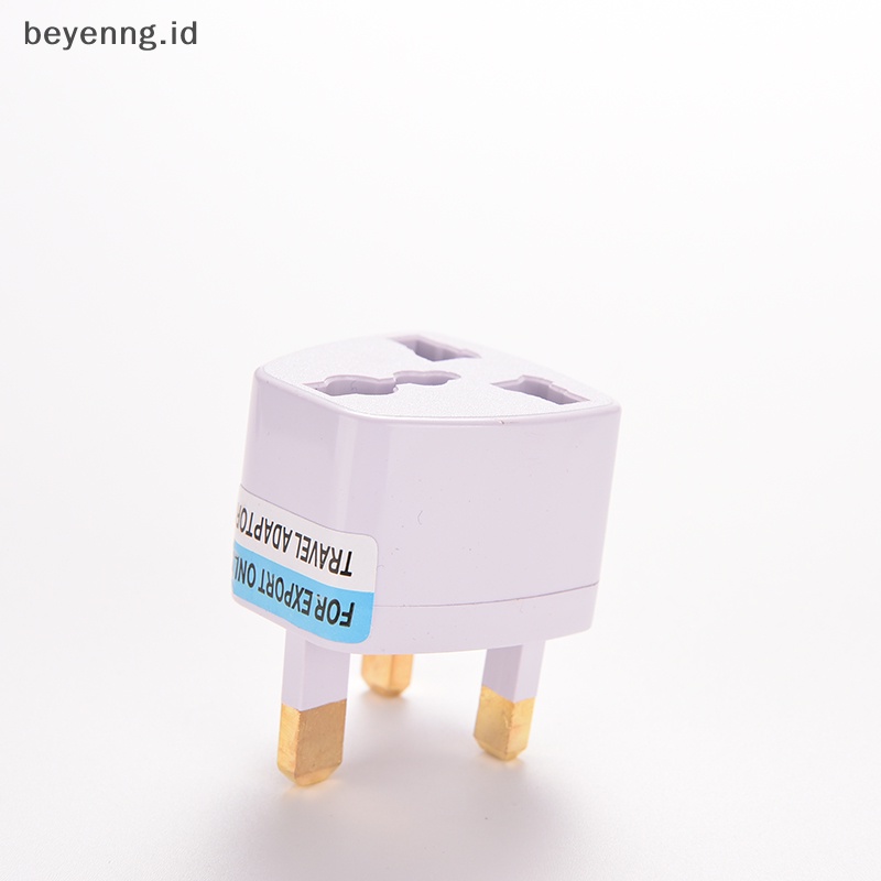 Beyen 1pc Universal AU EU Ke UK Colokan Listrik AC Travel Wall Adapter Converter Putih GB ID