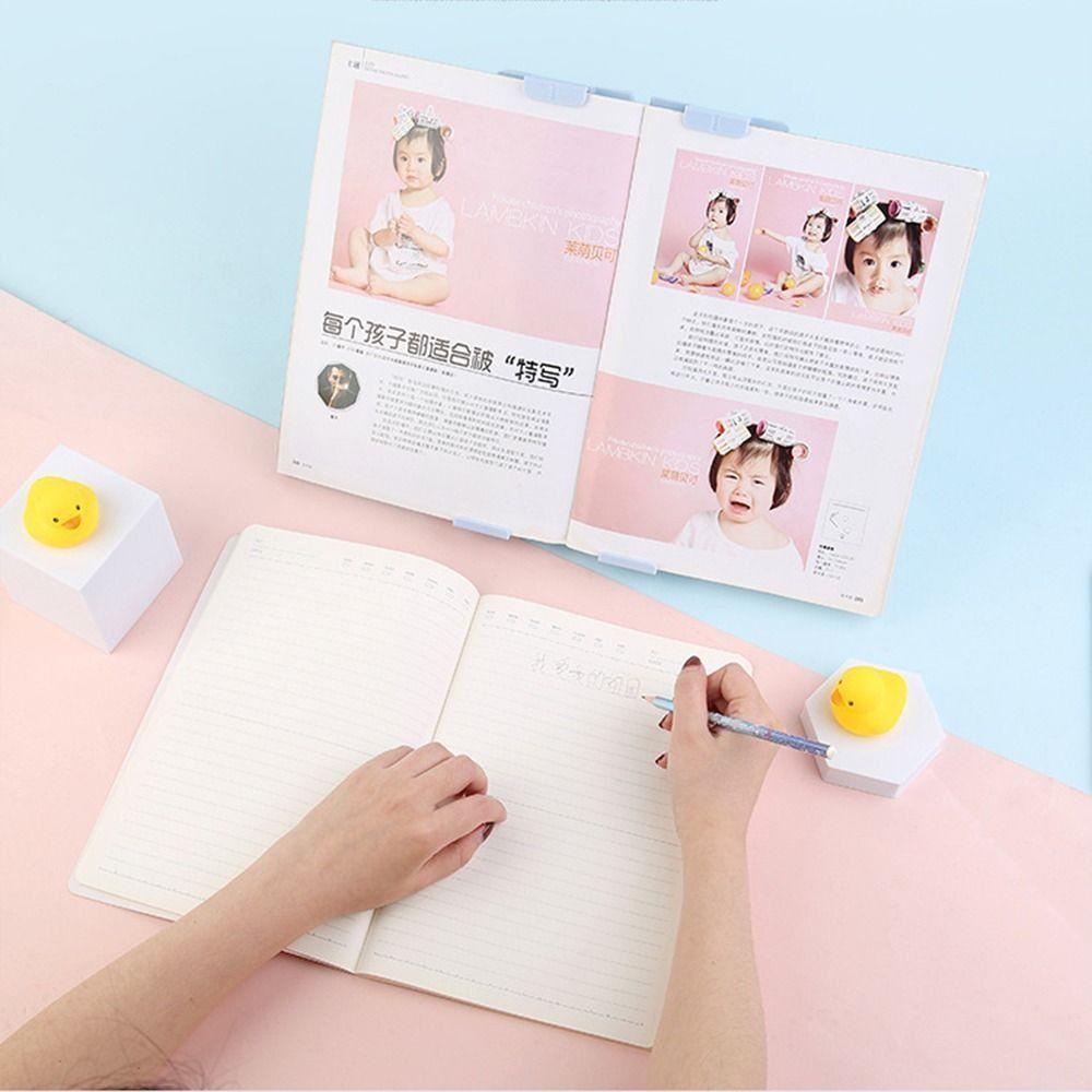 Mxbeauty Kotak Pensil Buku Stander Laptop Portable Kaligrafi Ringan Perlengkapan Kantor Meja Rak Buku Buku Text Book Cookbook Book Holder