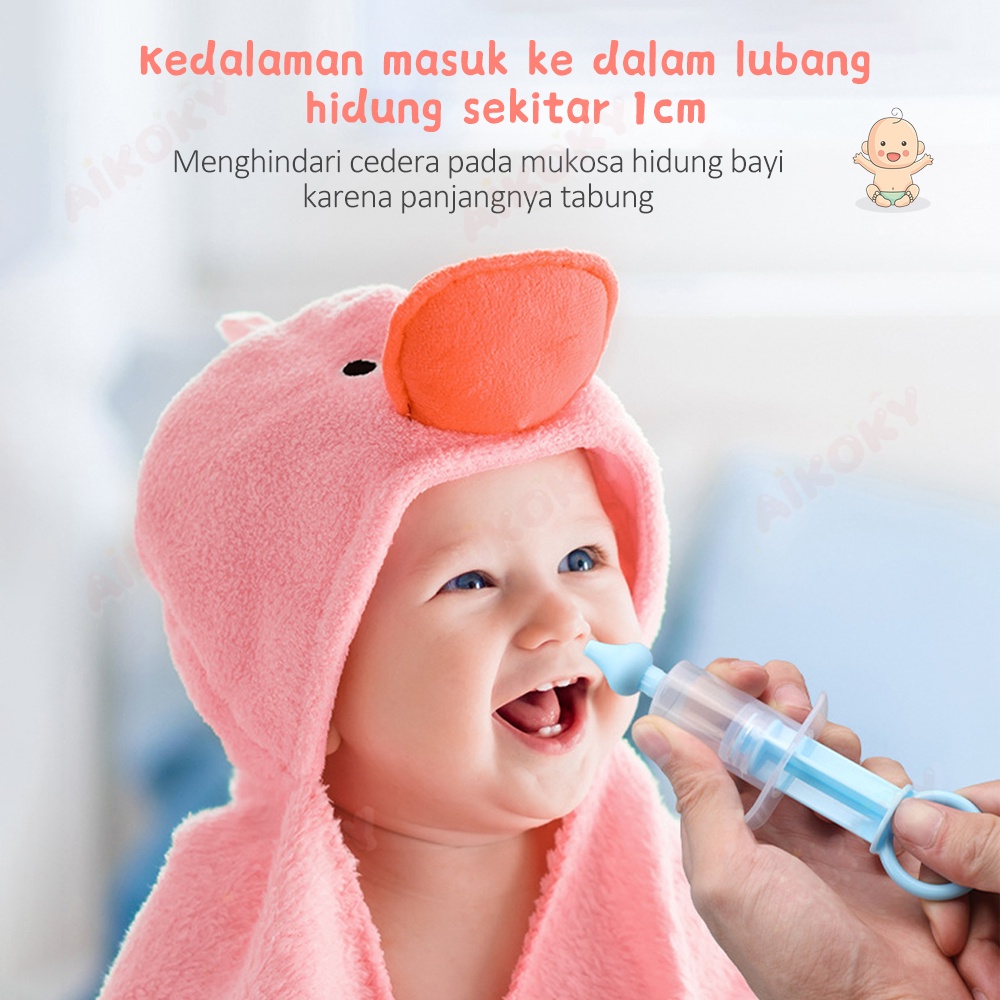 AIKOKY Alat Penyedot Sedot Ingus Bayi / Pembersih Hidung Bayi / Nose Cleaner / Nasal Aspirator Baby