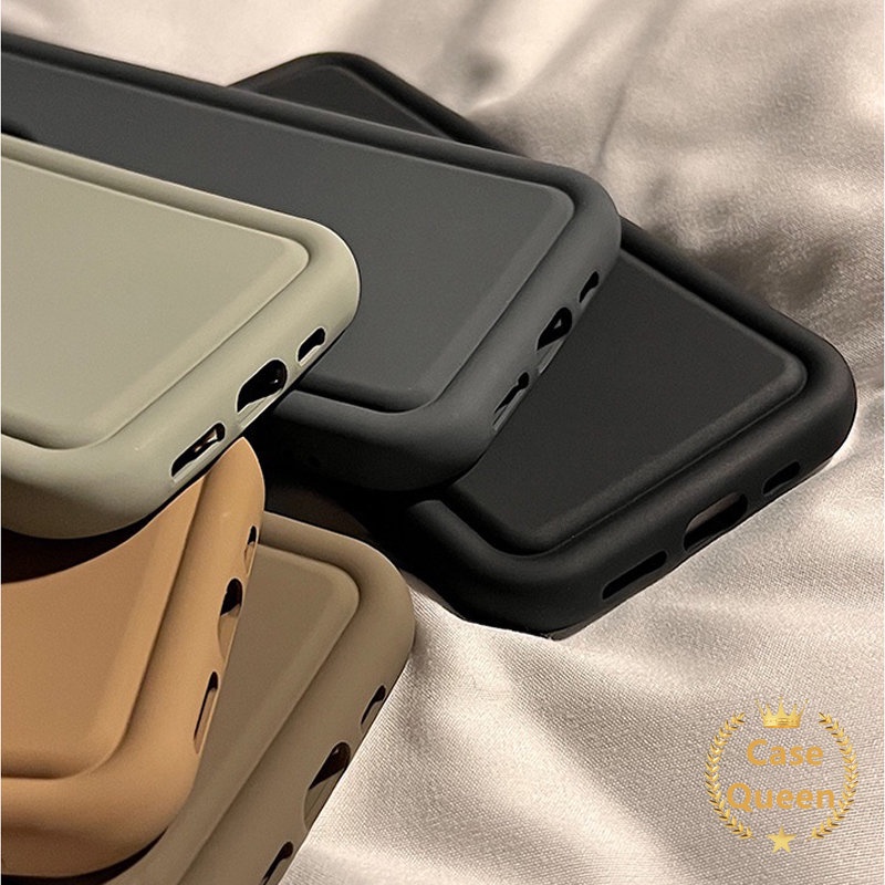 Case Silikon Cair Ponsel Shockproof Untuk Redmi 10C 9A 9C NFC 12C 10 9T 9 A1 10A Redmi Note 10 11 9 11s 10s 8poco F4 Mewah Simple Tebal Matte Polos Lembut Airbag Cover