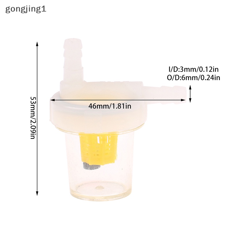 Ggg 1pcs Clear Universal 1per4 &quot;6mm Filter Bahan Bakar Bensin Motor Cocok Untuk Semua Jenis ID