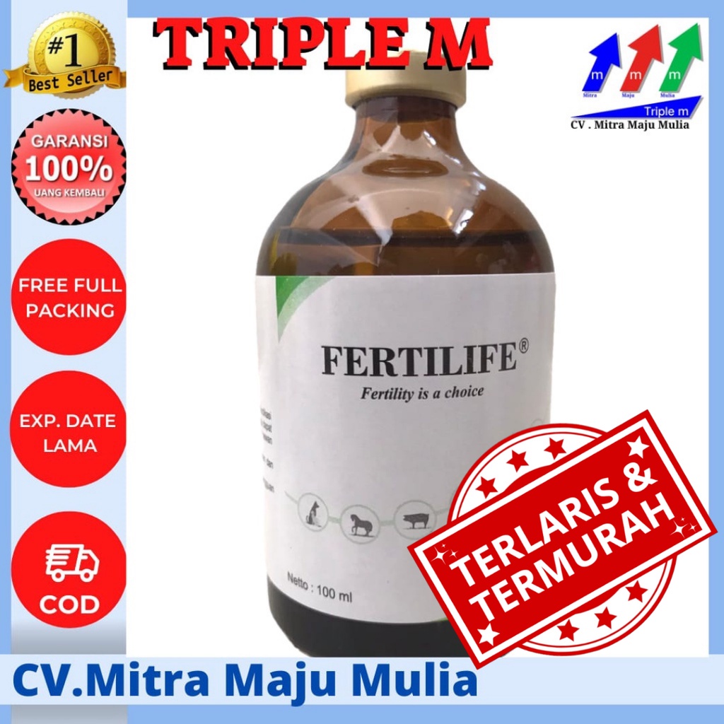 Fertilife 100 ml KALBE - Vitamin AD3E Hewan setara VITOL 140