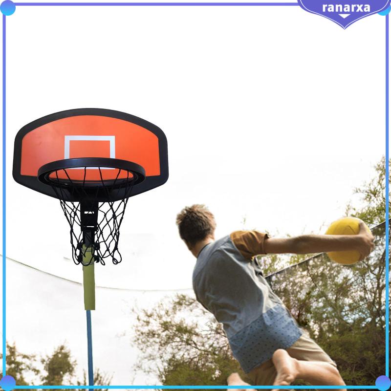 [Ranarxa] Trampoline Basket Hoop Basket Goal Trampolin Aksesoris Trampolin Tempel Backboard Basket Untuk Indoor, Taman, Bermain, Anak-Anak