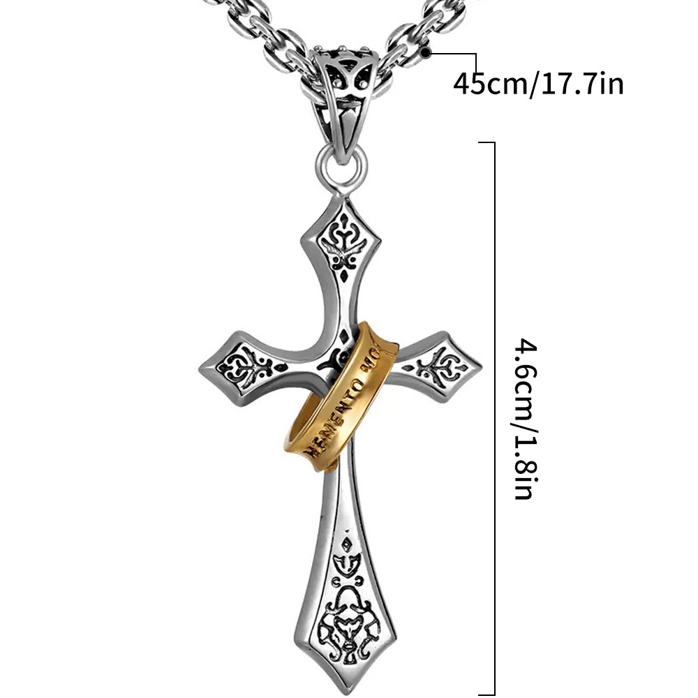 Kalung Liontin Salib Yesus Wanita/Kalung Pesona Wanita/Kalung Klavikula Elegan/Kalung Rantai Kepribadian Gadis/Kalung Choker Populer