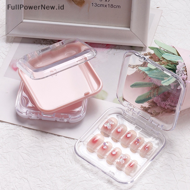 Power Nail Art Organizer Menebal Jadi Kuku Palsu Packing Box Display Storage ID