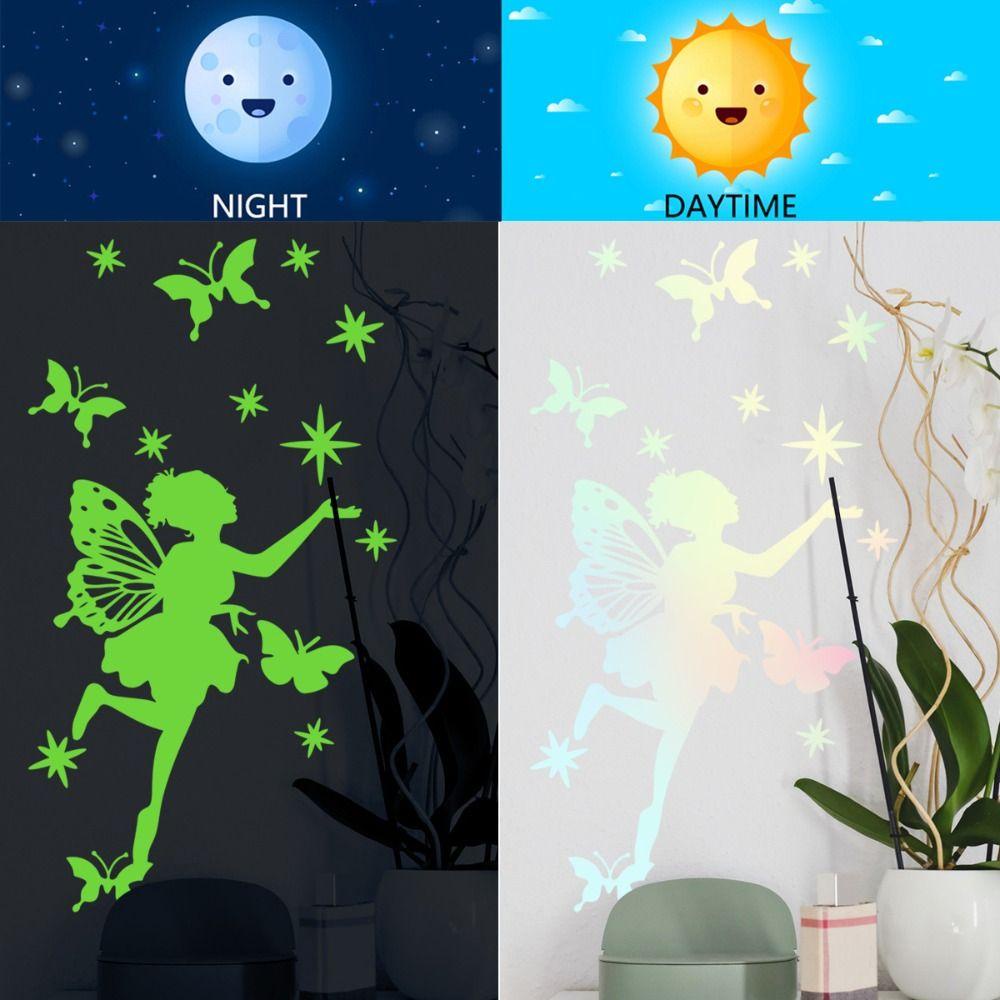 Populer Stiker Dinding Bercahaya DIY Dekorasi Rumah Kamar Tidur Anak Ruang Tamu Glow In Dark