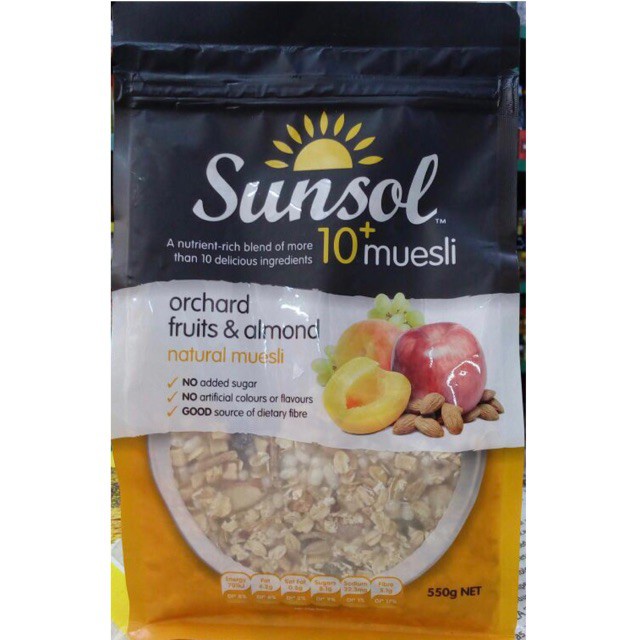 

Sunsol Muesli 550g (CitraFood)