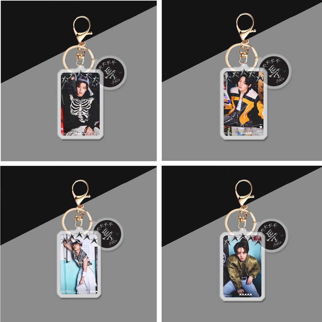 1pc STRAY KIDS COMEBACK 5-STAR Acrylic Key Chain Straykids Gantungan Kunci Gantung Atas