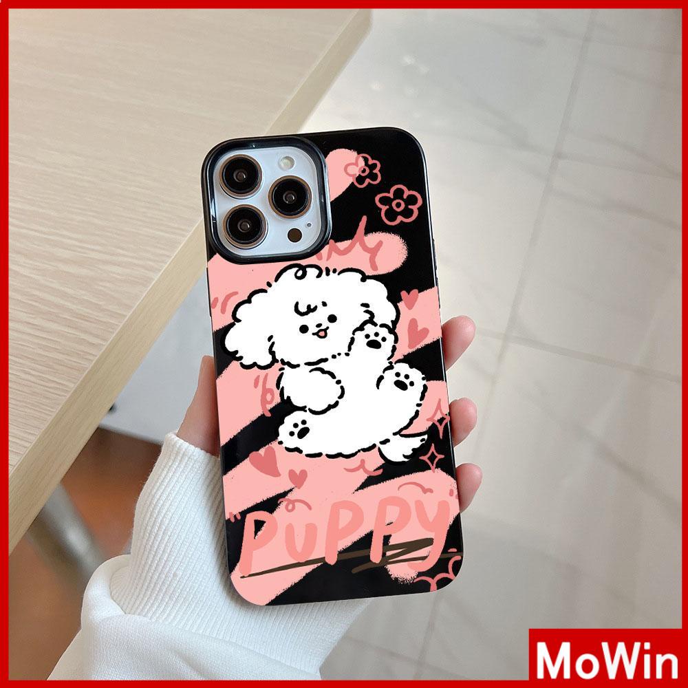 For iPhone 14 Pro Max iPhone Case Black Glossy TPU Soft Case Shockproof Protection Camera Cute Doodle Bunny Compatible with iPhone 13 Pro max 12 Pro Max 11 xr xs max 7Plus 8Plus