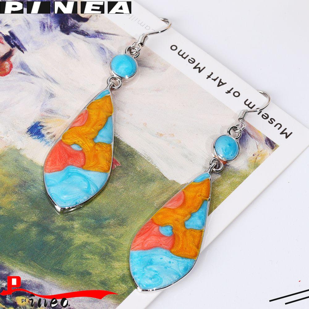 Nanas 1pasang Anting Pirus Pesta Pernikahan Fashion Opal