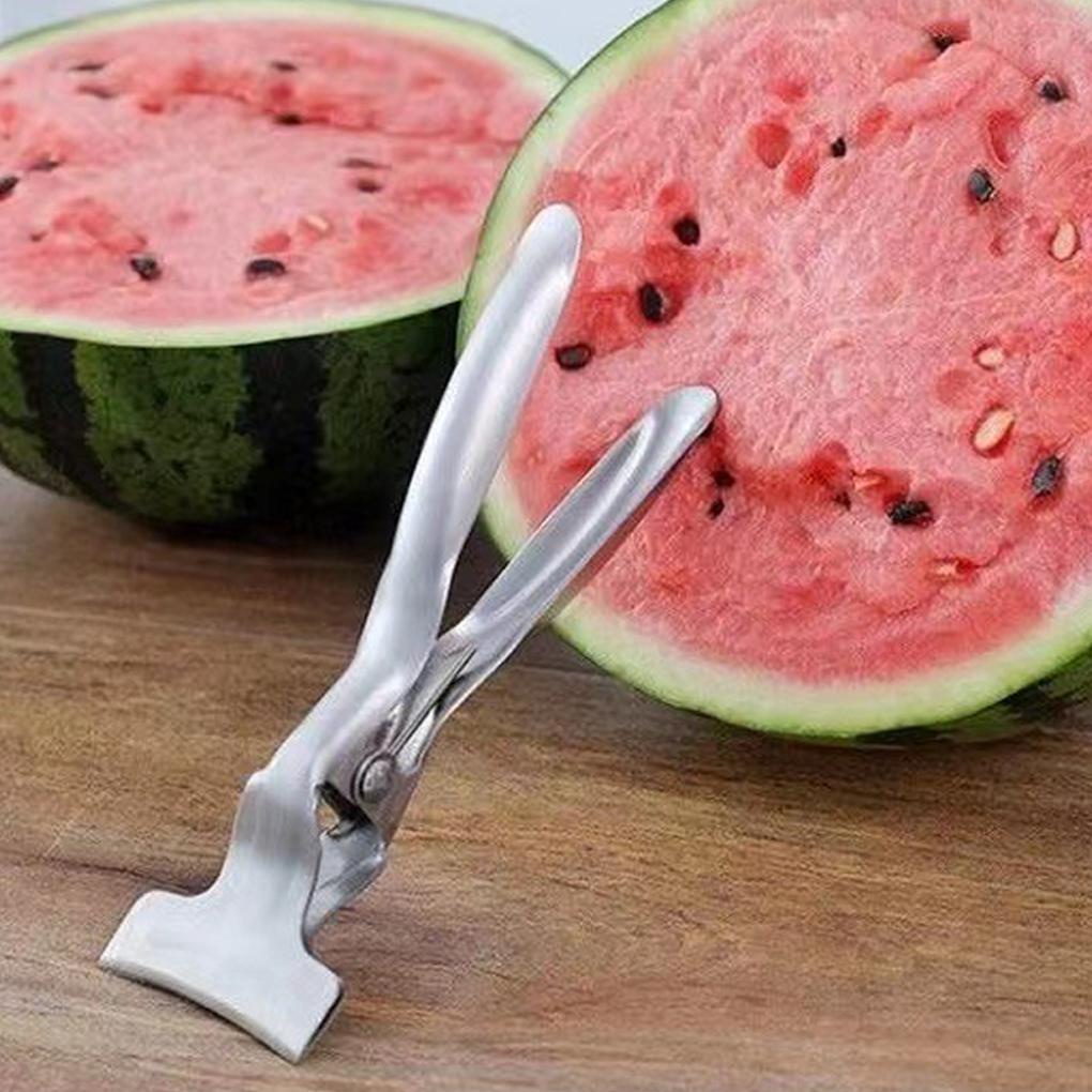 Pembuka Semangka Stainless Steel Anti Karat Tidak Berbau Genggam Reusable Washable Kitchen Opening Tang Alat Aksesoris