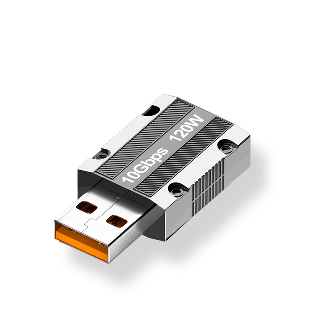 Adaptor Portable USB Public To Type-c Female 120w Adaptor Pengisian Super Cepat Cyberpunk Adaptor Angin