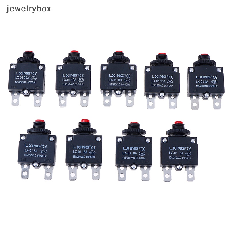 [jewelrybox] Pemutus Arus Overload Pelindung Saklar Fuse 3A 4A 5A 6A 8A 10A 15A 20A 30A Butik