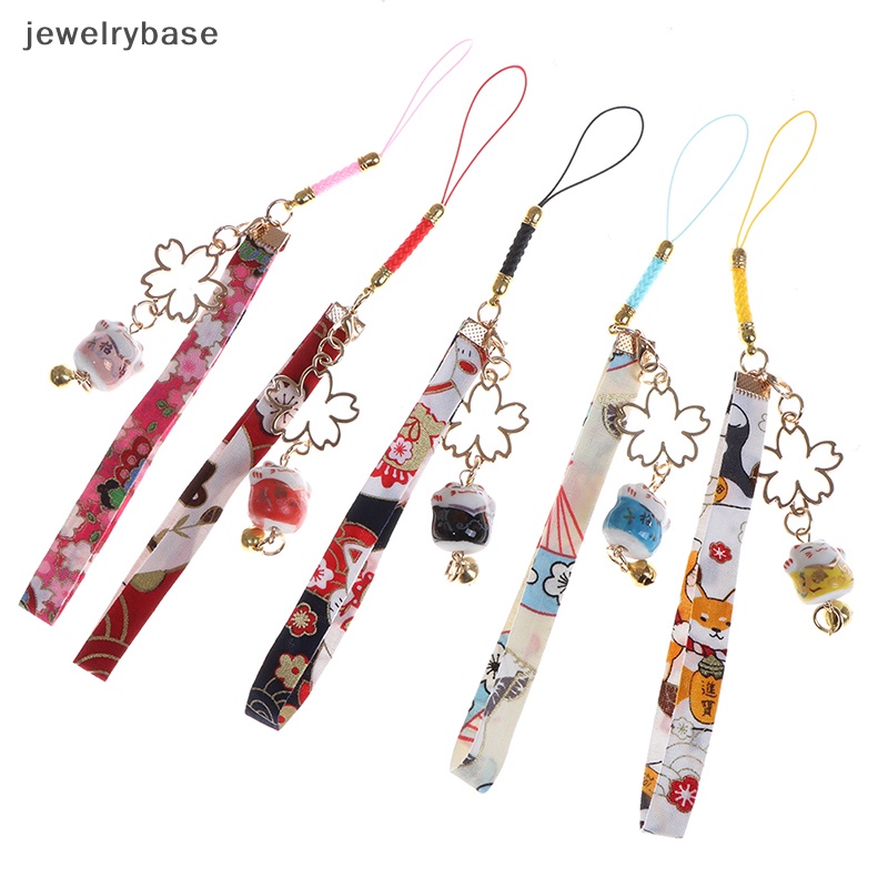 [jewelrybase] Tali Telepon Lanyard Bunga Daisy Kucing Bell Ponsel Tali Gantung Pesona Dekorasi Butik