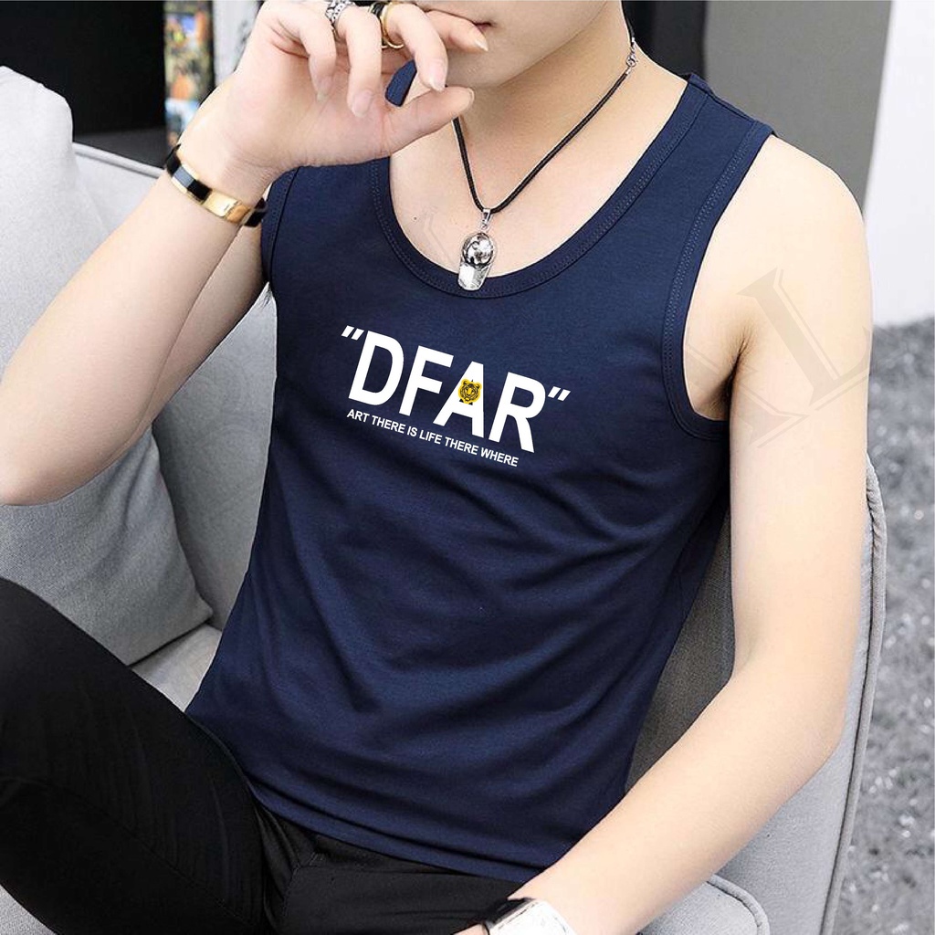 Bisa Bayar Di Tempat/ BS COD KAOS SINGLET DFAR PRIA TERLARIS