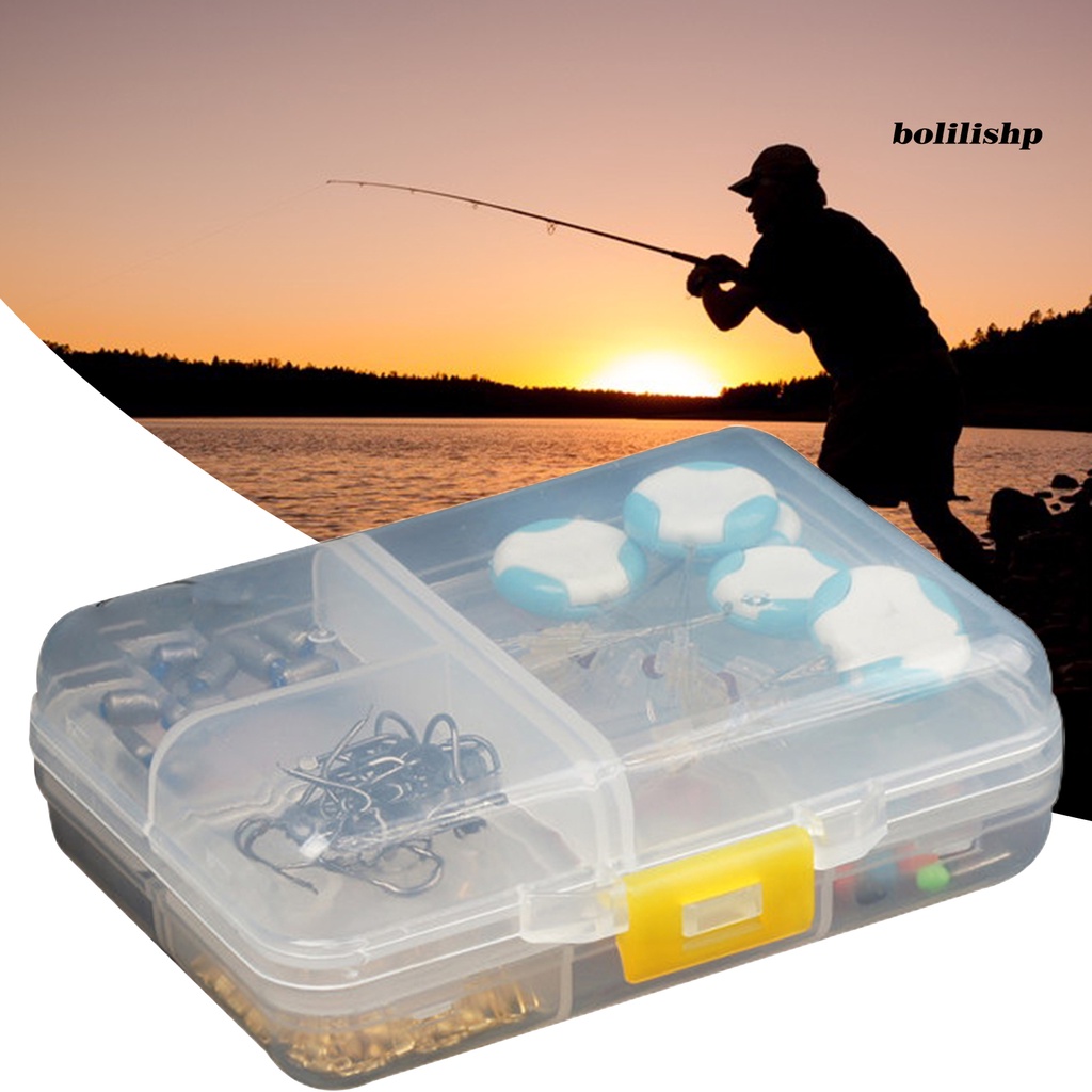 Bo-fishing Tackle Kotak Serbaguna Tahan Air Mini Fishing Lure Umpan 9kisi Persegi Panjang Transparan Case Untuk Pecinta Memancing