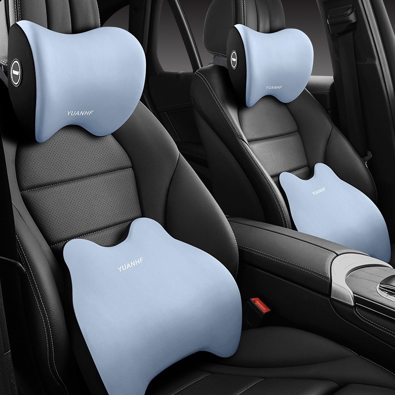 Bantal Leher Mobil Sandaran Kepala Memory Foam Non Temperature-Sensitif