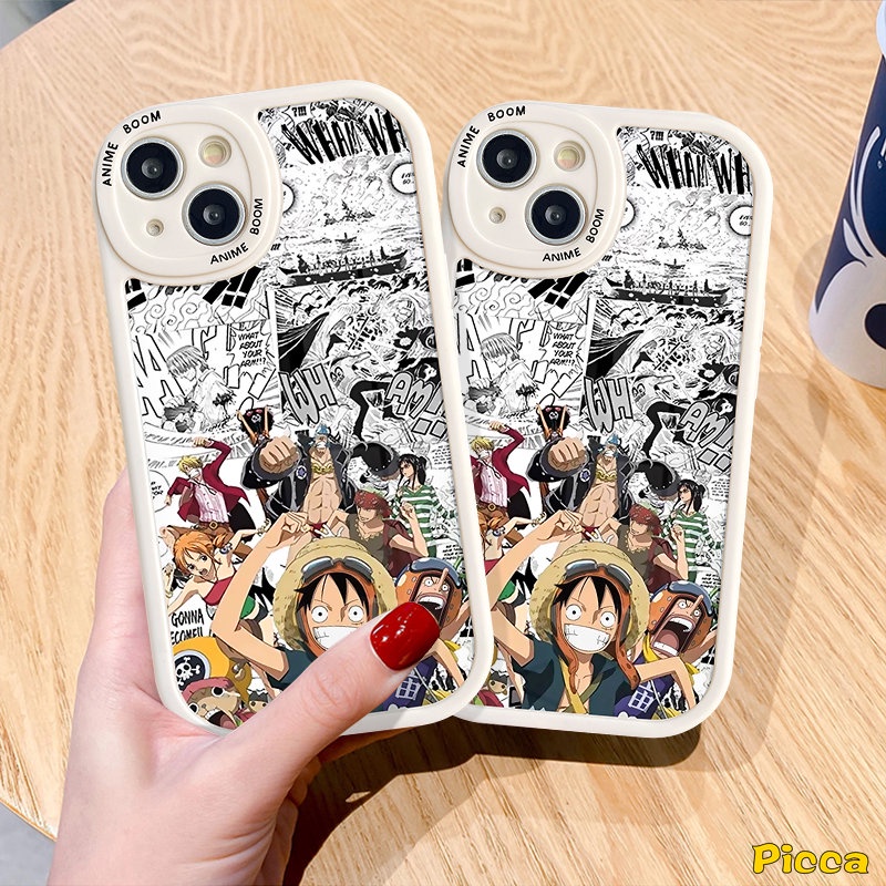 Fashion Anime Kartun One Piece Naruto Luffy Phone Case Untuk Infinix Smart 6 5 Hot 10 10s 11 10T 11s 9mainkan Panas 10T 11 10 Lite 10s 11s Infinix Note8 Lembut Tpu Penutup Belakang