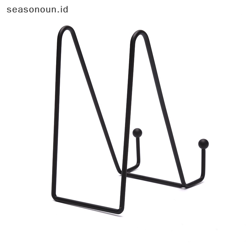 Stand Display Piring Seasonoun Gambar Easel Metal Plate Stand Holder Display.