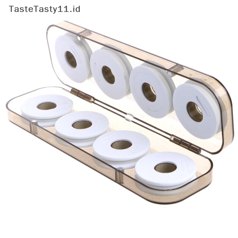 Tastetasty8/16pcs8#16# Papan Lilitan Busa Pancing Wire Shaft Bobbin Spools Tackle Box.