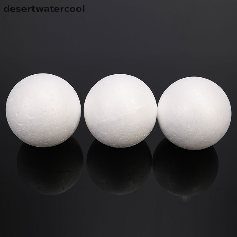 Deid 10pcs DIY Party Ball Spheres Dekorasi 70MM Polystyrene Styrofoam Foam Martijn